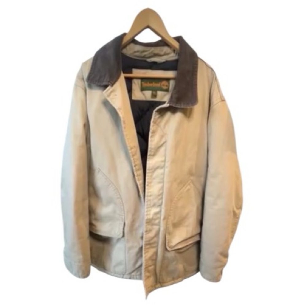 Timberland Men’s Vintage Barn Coat Winter Jacket Corduroy Collar Lined XXL